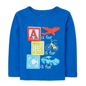 The Children’s Place 5T Long Sleeve ABC Graphic Tee Toucan Feather Baby Toddler